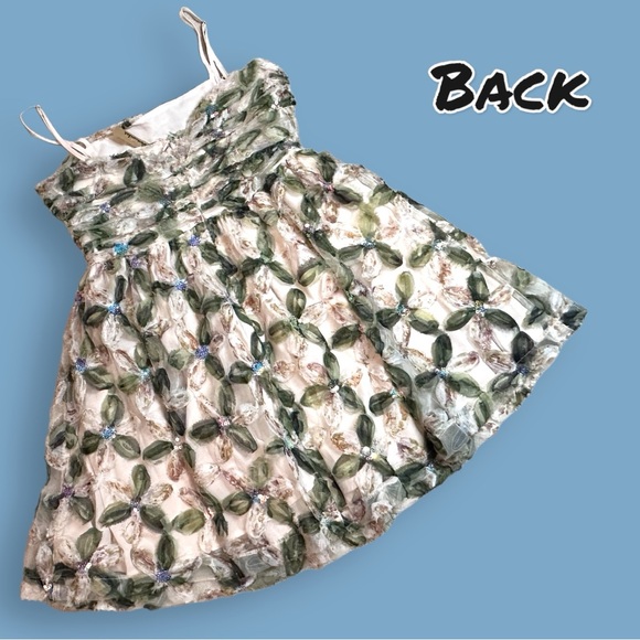 🎉HP🎉NWT Vernacular Sequin and Lace Spaghetti Strap Fairy Dress. Size Medium 🧚 - Picture 4 of 15